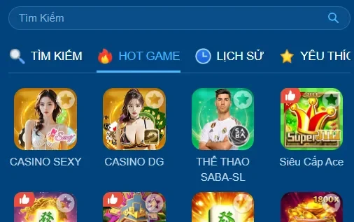 Trò chơi đặc thù và bộ lọc nâng cao