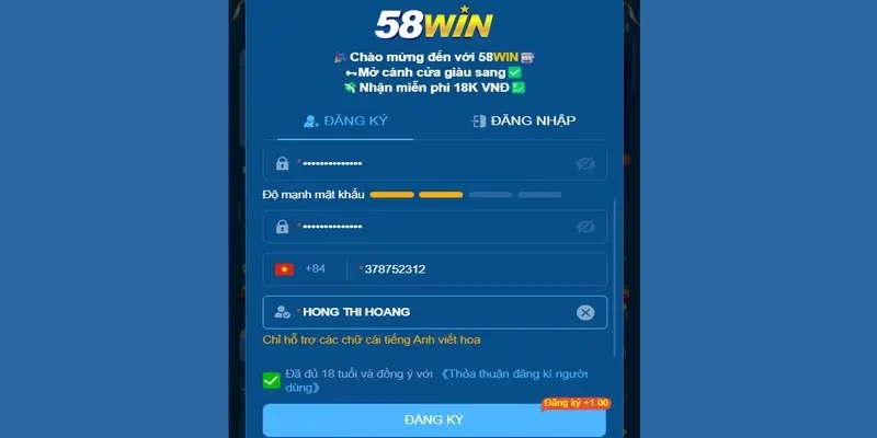 Chọn trò chơi Nổ Hũ tại 58win