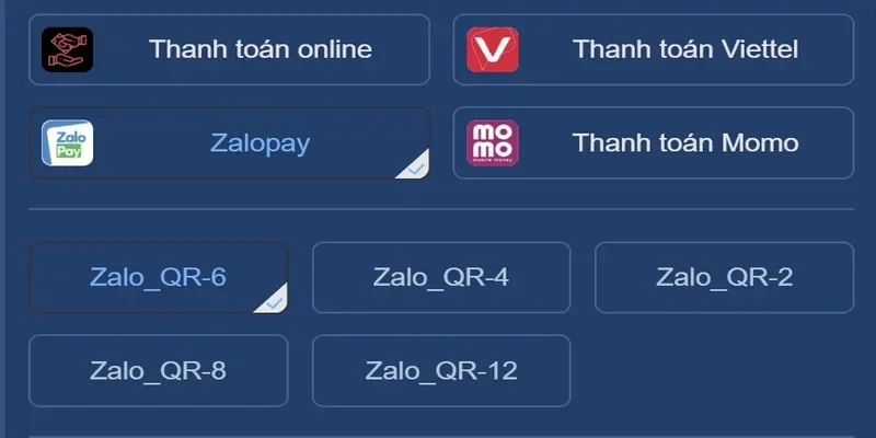 Nạp tiền dễ dàng tại 58win